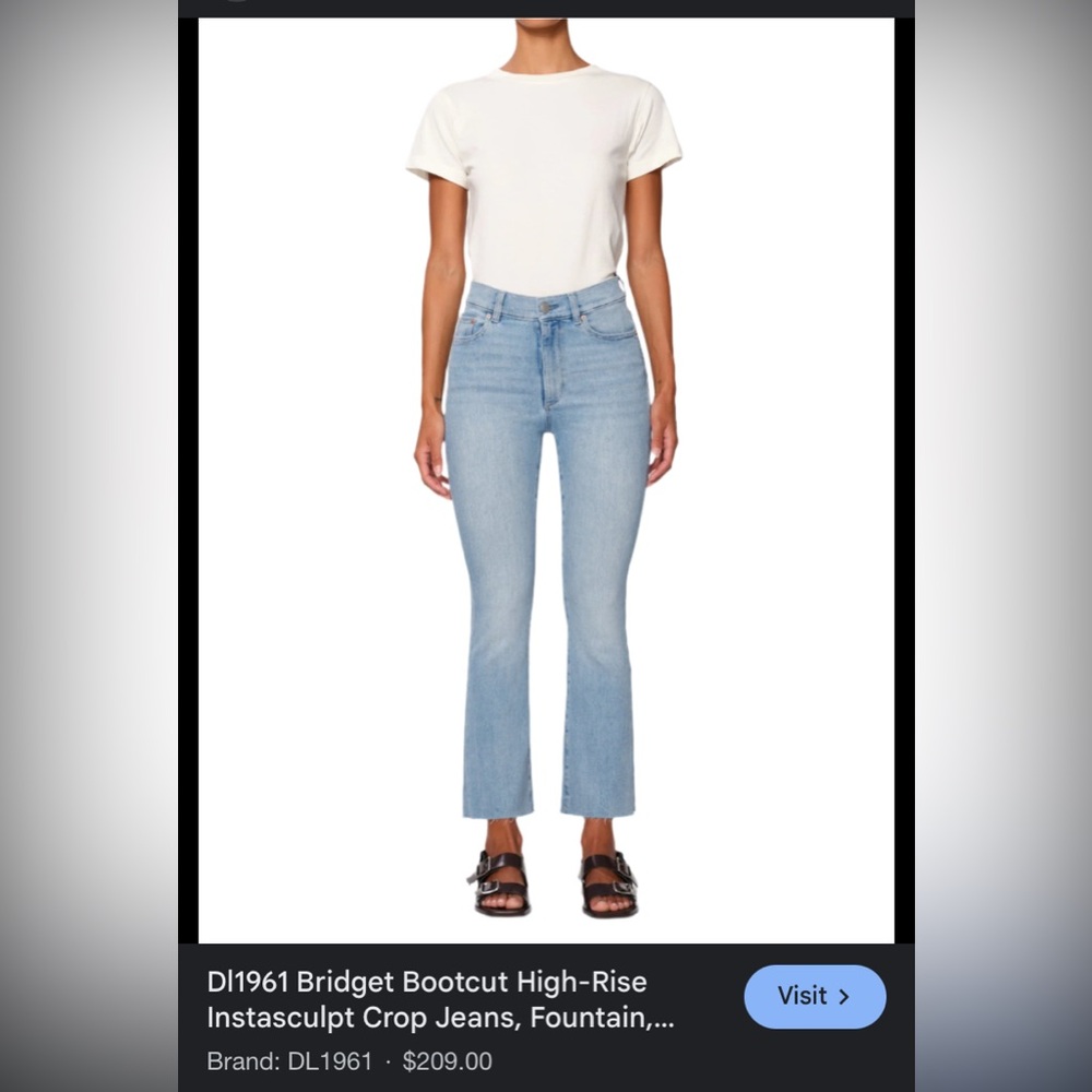 DL1961 Bridget Boot High Rise Instasculpt jeans